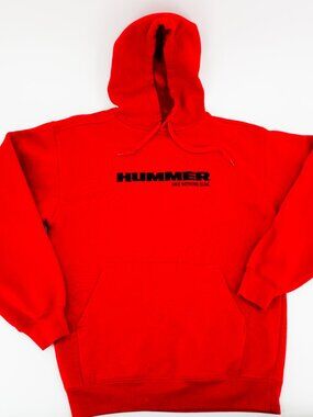HUMMER "Like Nothing Else" Hoodie Red Long Sleeve Adult Medium